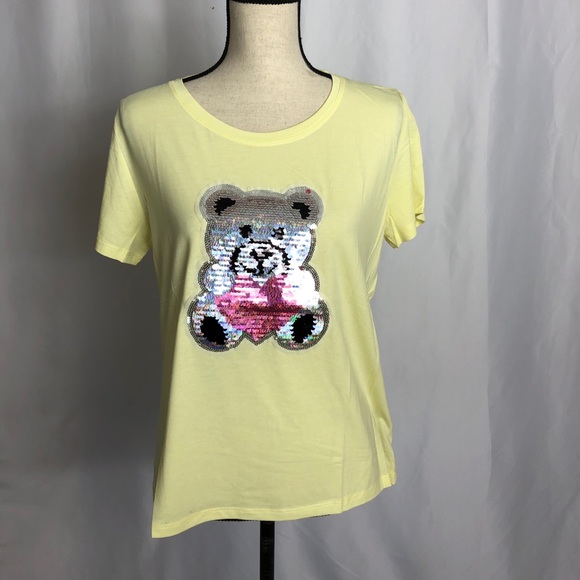 Yellow Embroidered T-Shirt - Picture 2 of 5